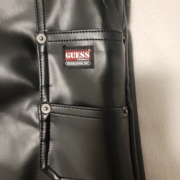 Men Faux leather Pants - Picture 4 of 7